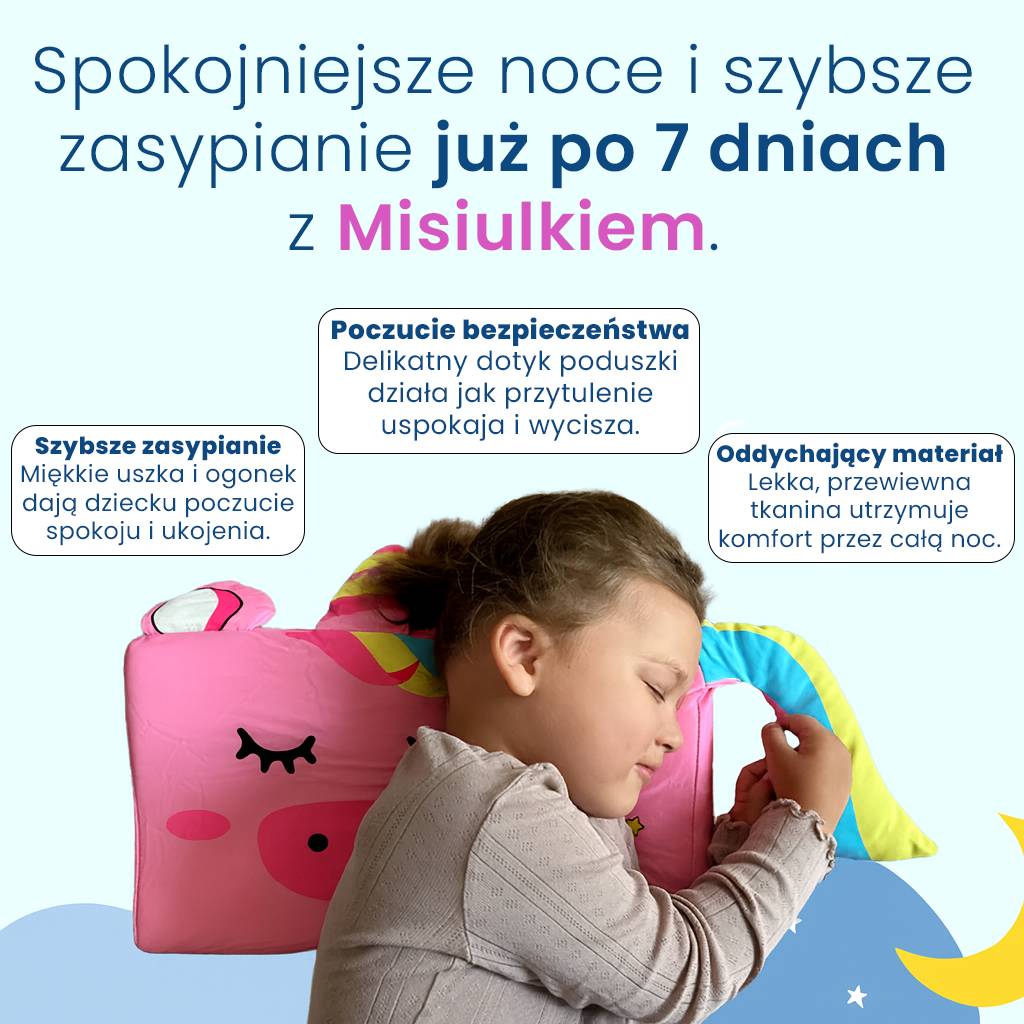 Misiulek™ – Uspokajająca Poduszka Sensoryczna dla Dzieci