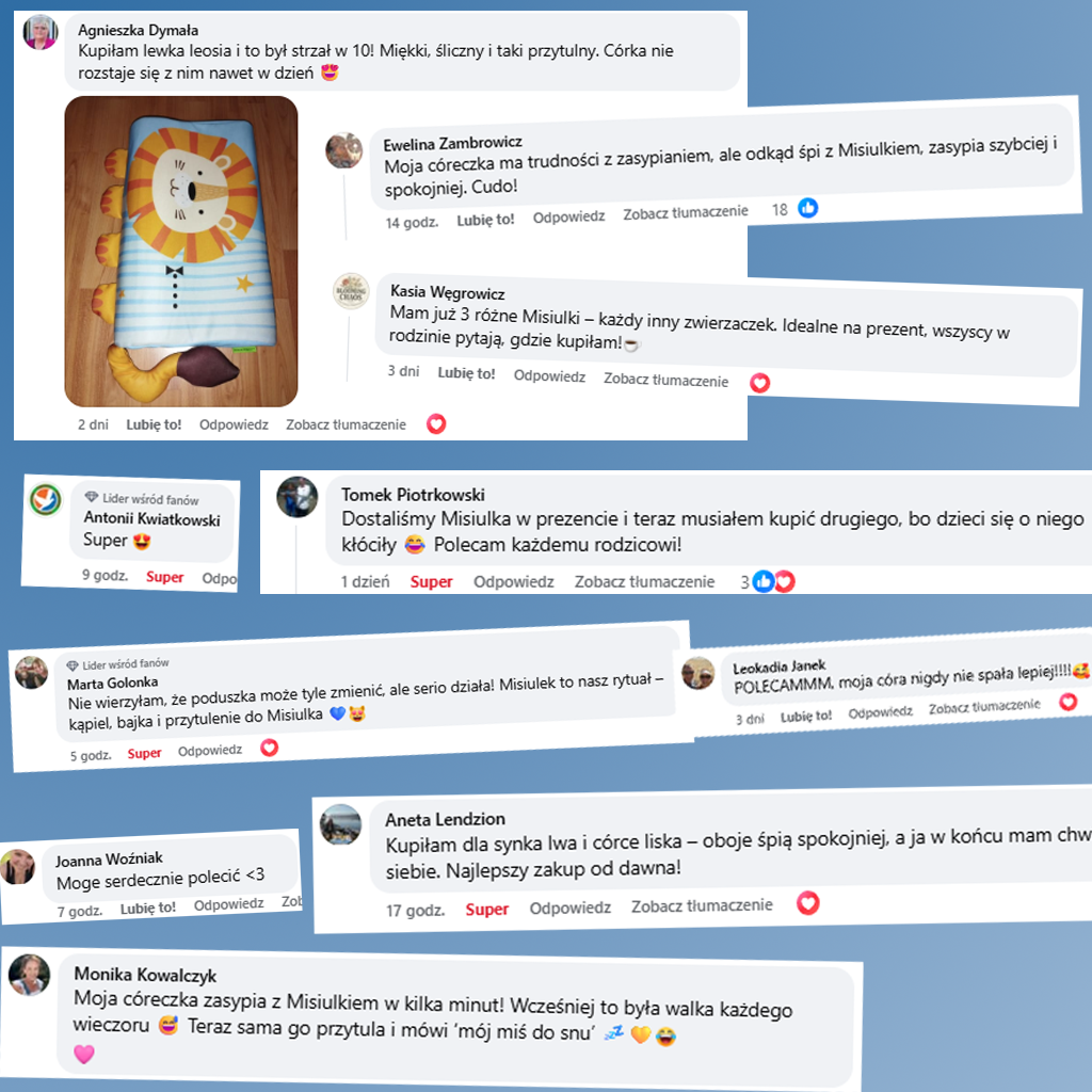 Misiulek™ – Uspokajająca Poduszka Sensoryczna dla Dzieci