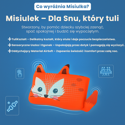 Misiulek™ – Uspokajająca Poduszka Sensoryczna dla Dzieci